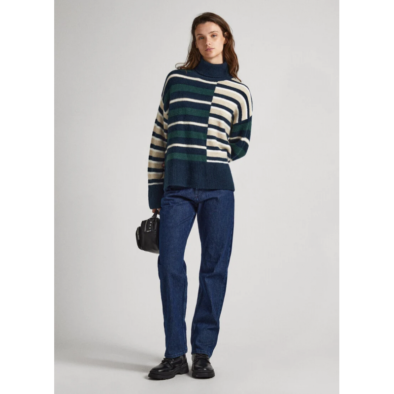 Green Knitted Jeans Regent Pepe PL702041-692